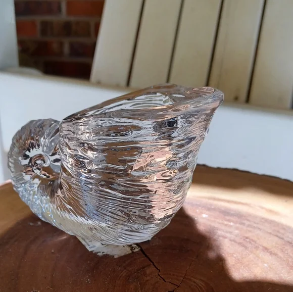 Vintage Glass Shell Vessel - Picture 1 of 6